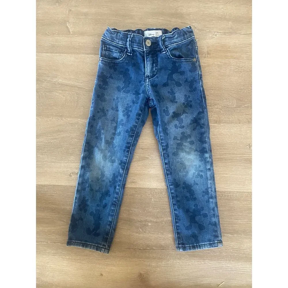 Gap Kids 4T Mickey Mouse Disney Jeans Girls Boys Pants